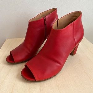 Margiela Red Peeptoe Heels Pre-owned